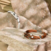 bracelets bohemes chics olympe marron et blanc