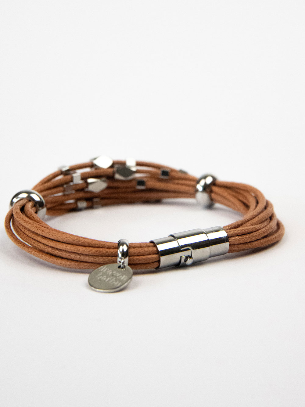 bracelet boheme chic olympe marron packshot dos