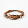 bracelet boheme chic olympe marron packshot face