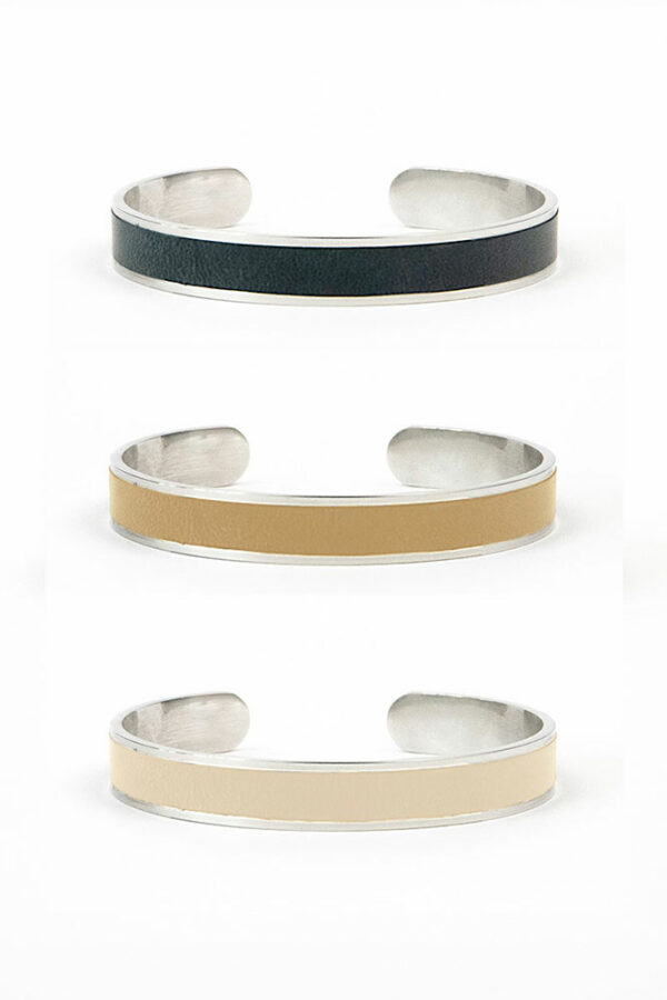 3 couleurs de bracelet cuir homme femme durable