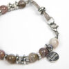 bracelet élégant homme femme en agate du botswana détails