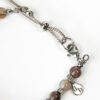 bracelet chic femme homme en agate du botswana marron détails fermoir